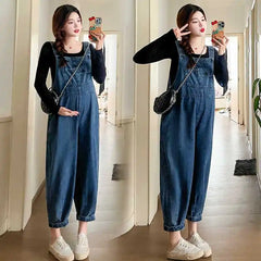 Maternity Denim Overalls