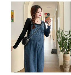 Maternity Denim Overalls