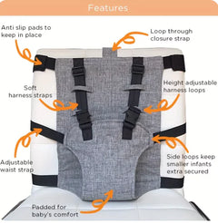 Child Chair Safety Belt – Adjustable Feeding Guard